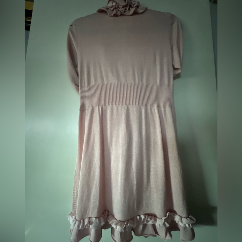 CUPIO Ruffled Knit Cardigan - Light Pink - Picture 7 of 7